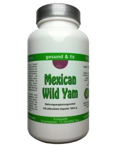 Mexican Wild Yam Kapseln, ganze Wurzel, 100% natür
