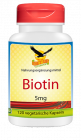 Biotin B7 a 5,000mcg, 120 vegetarische Kapseln