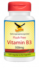 Vitamin B3 Niacinamid 500mg, 120 Kapseln Dose, ohne Flush-Rötung