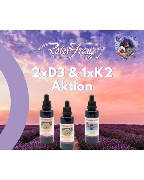 Paket Vitamin D3 Tropfen Set 2 x D3 und 1x K2 Tropfen