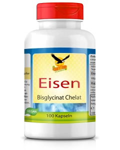 Eisen Premium mit Kupfer &amp; Vitamin C, 100 Kapseln - get up