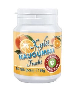 Xylit Kaugummi FRUCHT, 80 Stk.