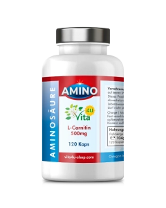 L-Carnitin 500mg , Amino4U - 120 vegane Kapseln