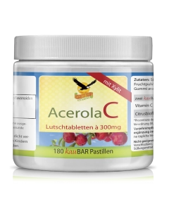 Vitamin C mit Acerola Kaupastillen mit Xylit & Kirschgeschmack, 180 Pastillen - get up