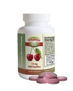 Vitamin B6 aktiv P-5-P 15mg, 100 Pastillen - Vita4U