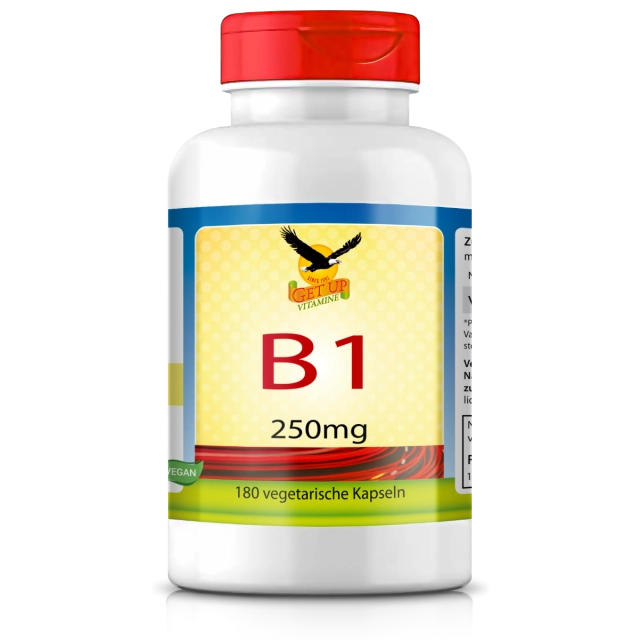 Vitamin B1 Thiamin, 250mg, 180 Kapseln - get up