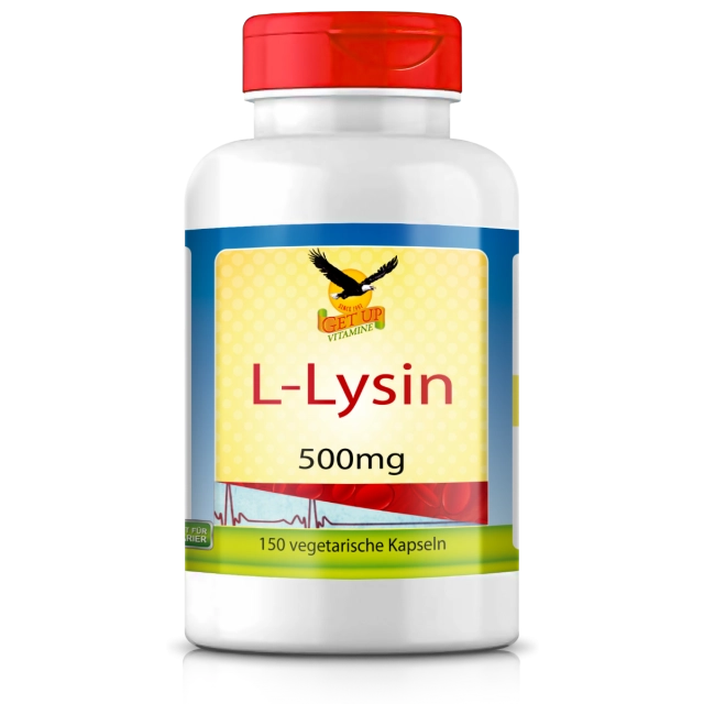 L-Lysin 500mg, 180 Kapseln - get up