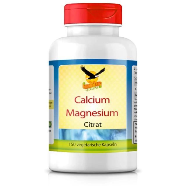 Calcium Magnesium CalMag 2:1 Citrat, 150 Kapseln - get up