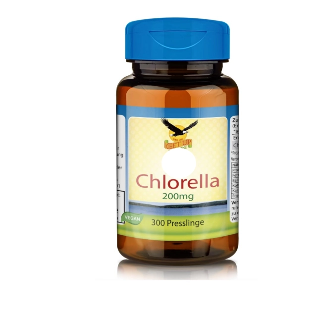Chlorella 200mg vegan, 300 Presslinge - get up