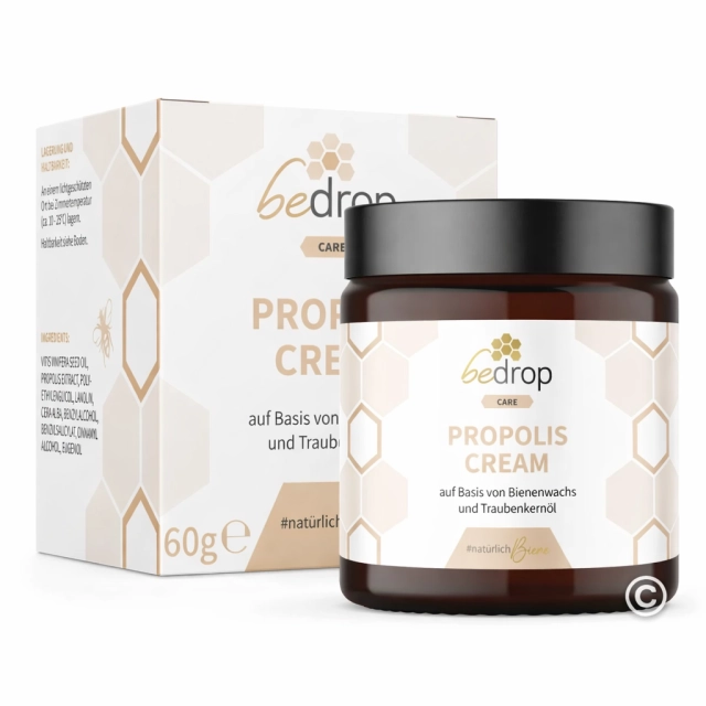 Propolis Creme 60g mit Bienenwachs &amp; Traubenkernöl
