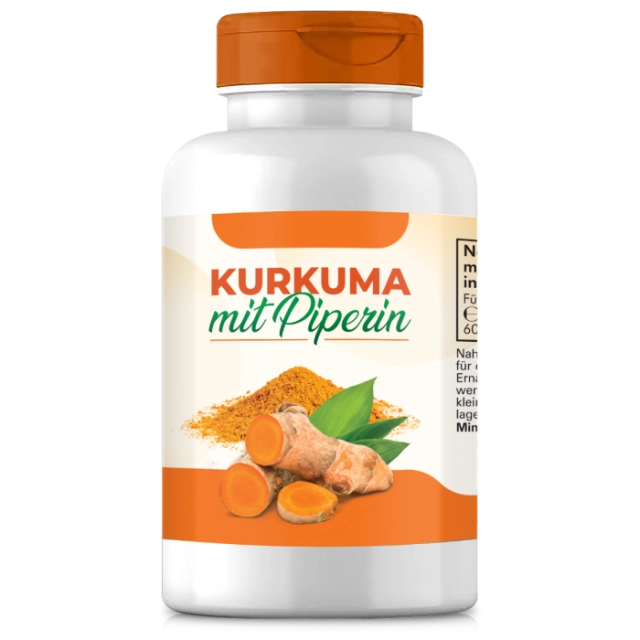 Kurkuma mit Piperin, 60 Kapseln - get up
