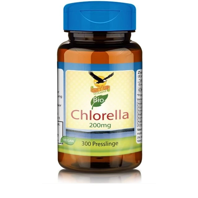Bio-Chlorella 200mg, 300 Presslinge - get up