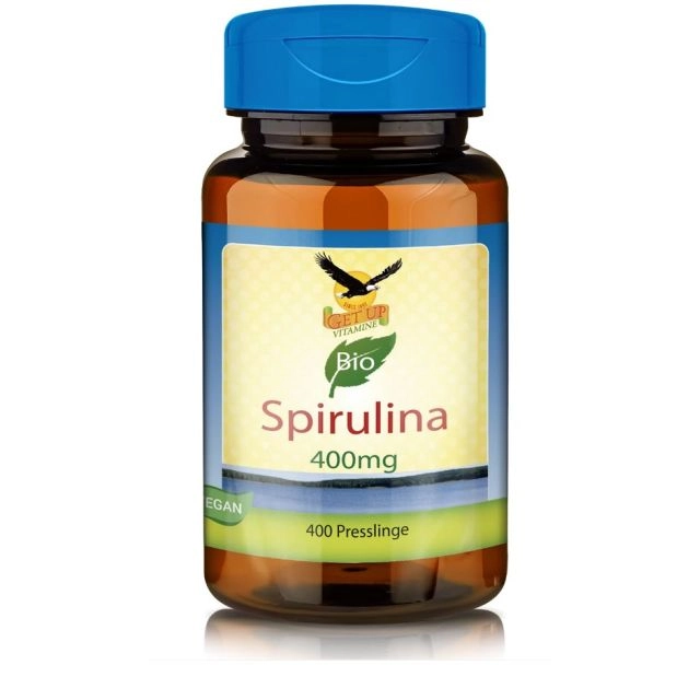 BIO-Spirulina 400mg, 400 Presslinge - get up