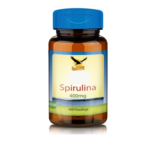 Spirulina 400mg, 400 Presslinge - get up