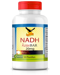 NADH 20mg, 60 zuckerfreie Lutschpastillen von GetUP