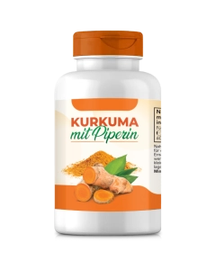 Kurkuma mit Piperin, 60 Kapseln von GetUP
