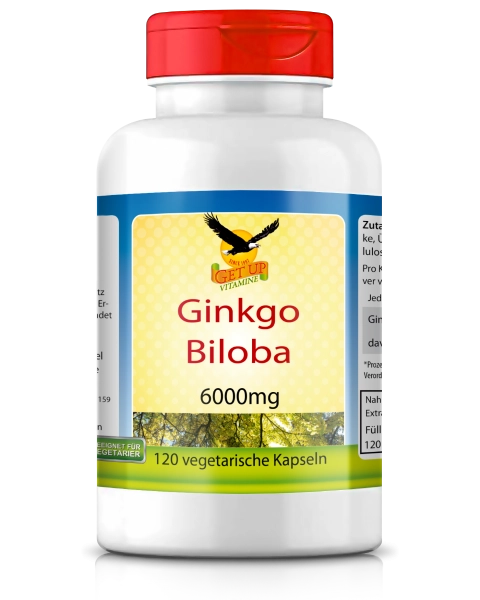 Ginkgo Biloba, 120 vegetarische Kapseln - get up