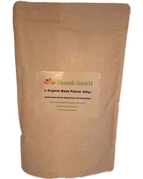 L-Arginin Base Pulver, 500 g - gsundi