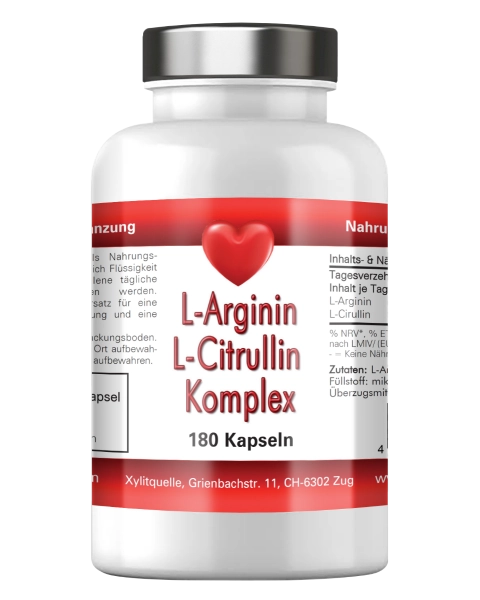 L-Arginin & L-Citrullin Komplex, 180 veg. Kaps