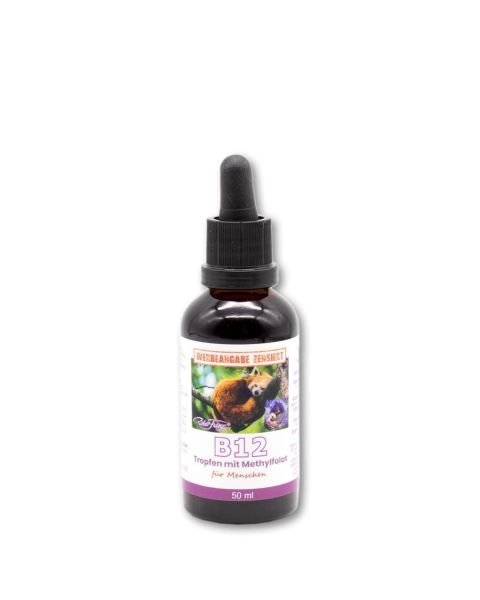 Vitamin B12 Tropfen, mit 400 μg Methylfolat , 50 ml - RF