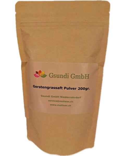 Gerstengrassaft Pulver, 200 g - gsundi