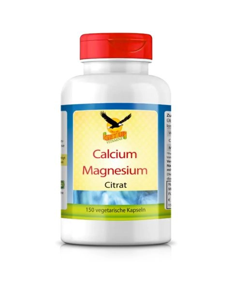 Calcium Magnesium CalMag 2:1 Citrat, 150 Kapseln - get up