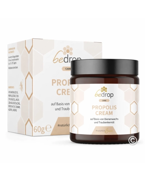 Propolis Cream - mit Bienenwachs & Traubenkernöl, 60g - bedrop