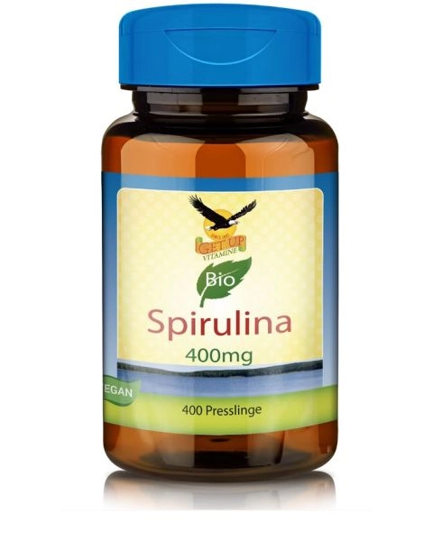 BIO-Spirulina 400mg, 400 Presslinge - get up