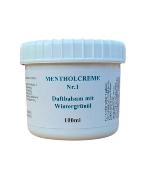 Mentholcreme mit Wintergrünöl Nr.1 blau 100 ml