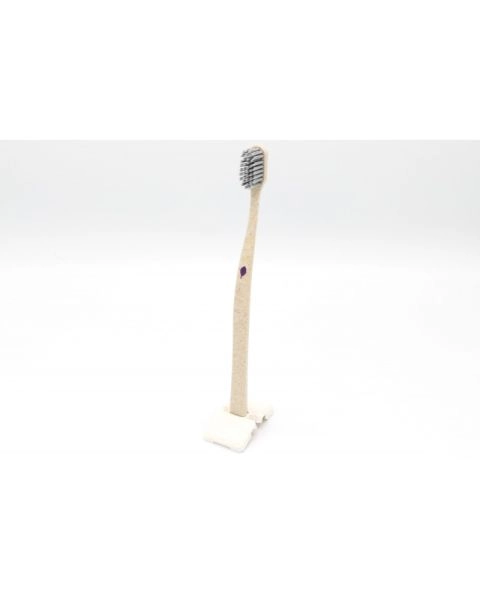 Novacare MundHolz Zahnbürste mit Gold- & Bambuskohleborsten
