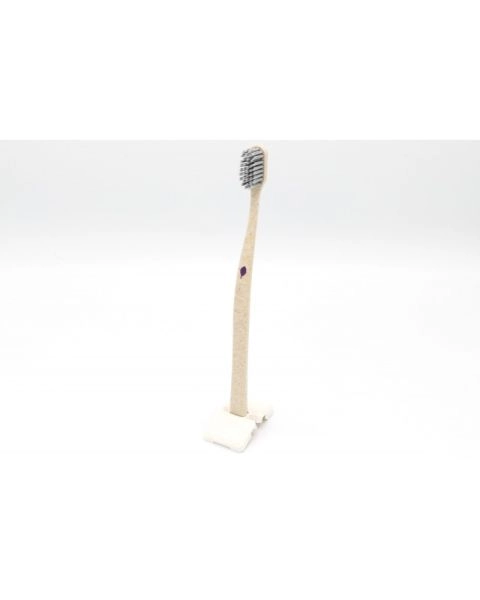 Novacare MundHolz Zahnbürste mit Silberborsten