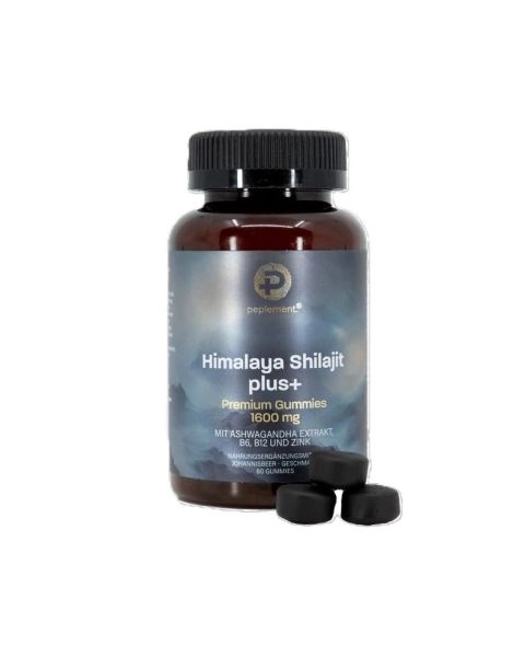 Himalaya Shilajit plus+ Ashwagandha, B6, B12, Zink, 60 Gummies - PEP