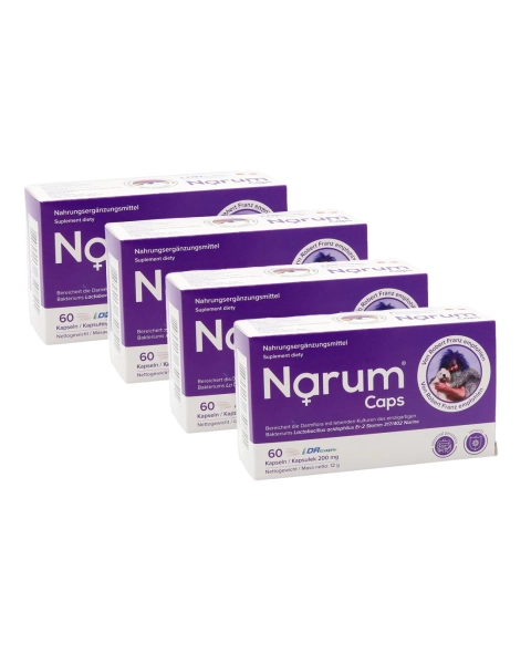 Narum Caps, - RF, 4 Packungen im Spar-Set , 4x 60 Kapseln