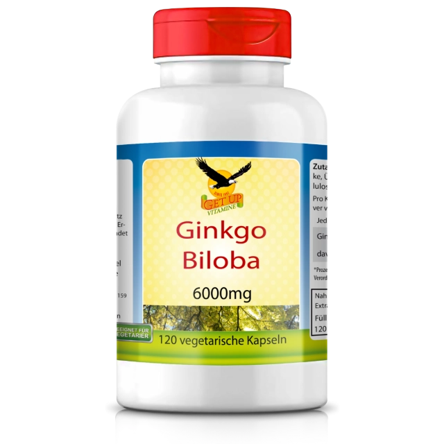 Ginkgo Biloba, 120 vegetarische Kapseln - get up